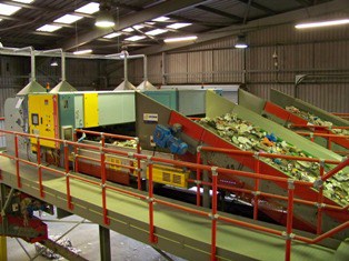 The plastics recycling facility occupies the building of a former MRF